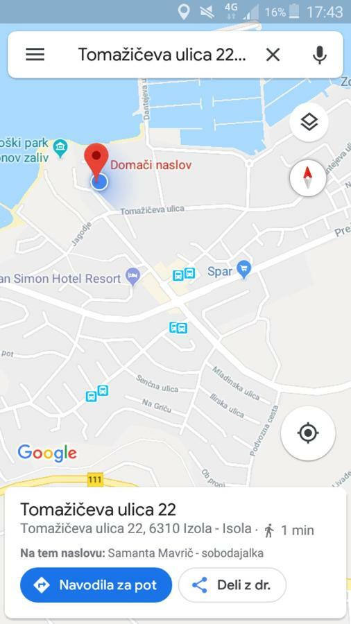Apartma_Samy Изола Экстерьер фото